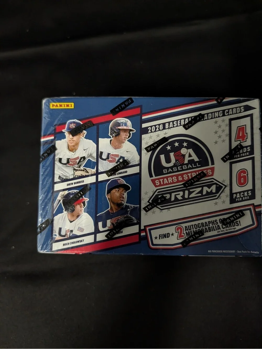 2026 Panini USA Baseball Stars & Stripes Prizm Trading Cards Box